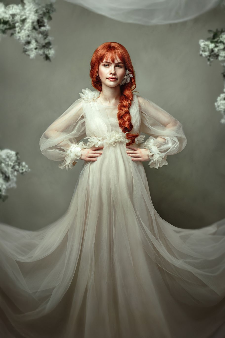 Schwangere Frau beim Babybauch Shooting in Dortmund Studio